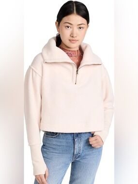 Free People Poppy Pullover in Champagne Dream Size XS Sherpa Fleece
